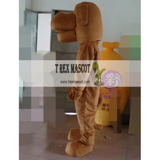 Big Mouth Brown Puppy Dog Mascot Costume For Adult