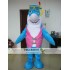 Blue Shark Mascot Costume For Adult