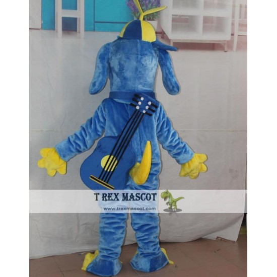 Blue Puppy Dog Mascot Costume For Adult