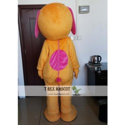 Big Orange Dog Mascot Costume For Adult