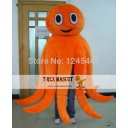 Adult Red Octopus Mascot Costume