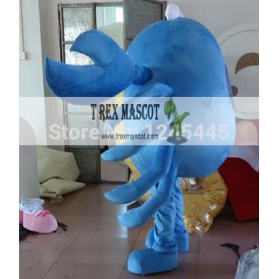 Carnival Adult Blue Crab Mascot Costume