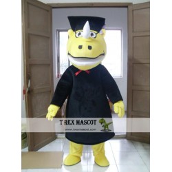 Black Rhinoceros Mascot Costume For Adult