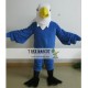 Blue / Black Eagle Mascot Costume For Adult