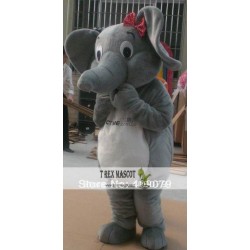 Adult Grey Colour Elephant Mascot Costume