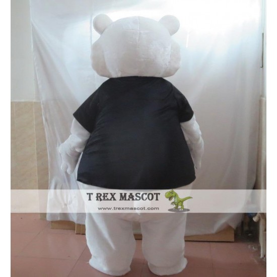 White Polar Bear Mascot Costume With Adults Size