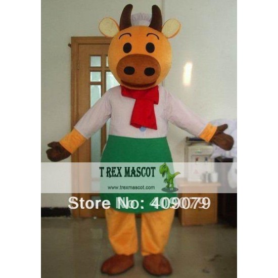 Chef Cow Mascot Costume For Adult