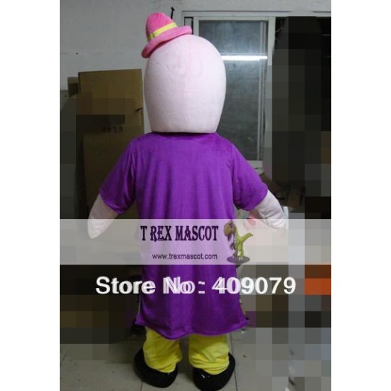 Plush Pink Abult Dolphin Mascot Costume