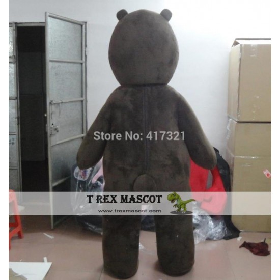 Chocolate Bear Mascot Costume