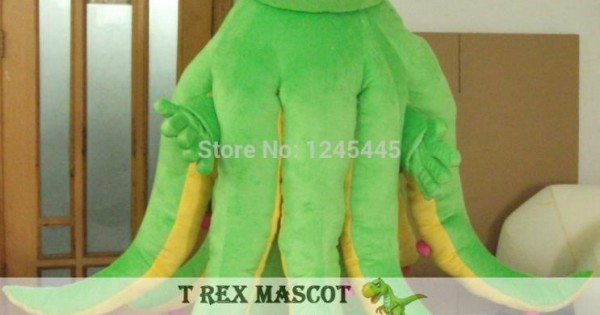 Green Octopus Mascot Costume For Adult 6331