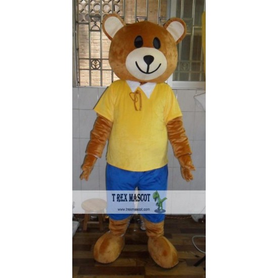 Adult Teddy Bear Mascot Costume