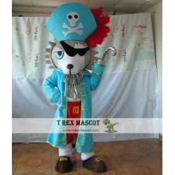 Hand Made Plush Pirate Dog Mascot Costume Adult Pirate Costume