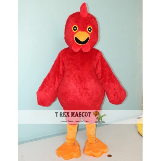 Animal Red Chicken Mascot Costume