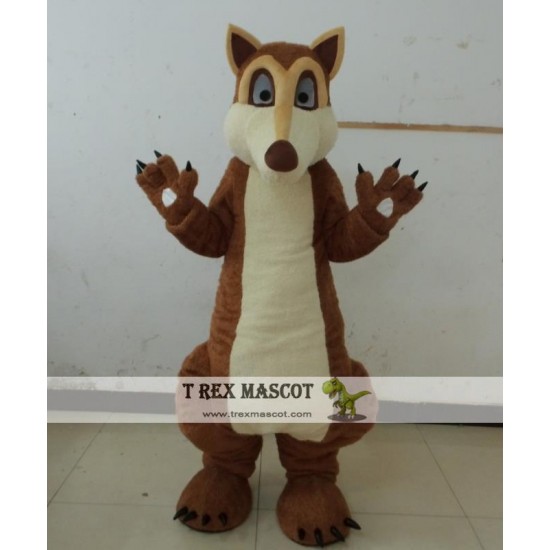 Brown Squirrel Mascot Costume for Adults 