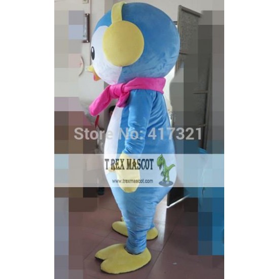 Penguin Wearing Earphone Mascot Costume Adult Penguin Costume