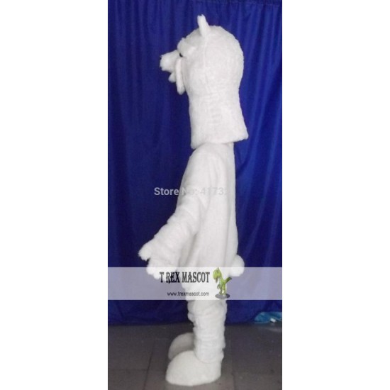 All White Sheep With A Long Neck Mascot Costume Sheep Costume For Adults