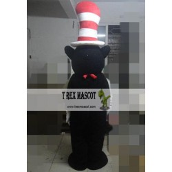 Black Mouse In A Hat Mascot Costume For Adults Mouse Mascot