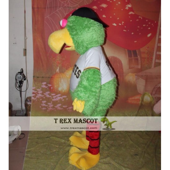 Adult Animal Parrot Mascot Costume Soft Plush Green Parrot Mascot Costume