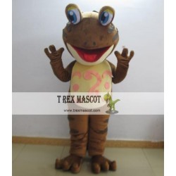 Brown Frog Mascot Costume For Adults Frog Mascot