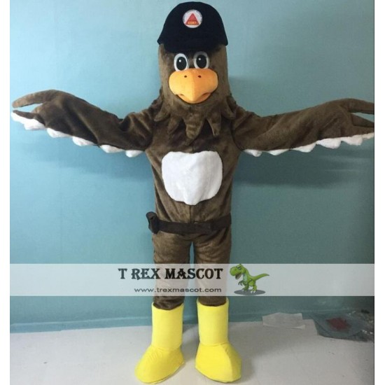 Happy Eagle Mascot Costume Adult Eagle Costume