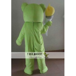 All Green Pig Mascot Costume Adult Pig Mascot