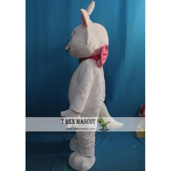 Costume Mascot Eva White Cat Costume For Adult