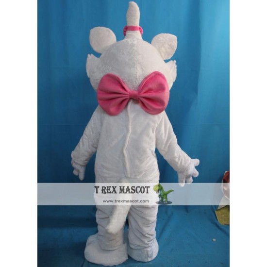 Costume Mascot Eva White Cat Costume For Adult