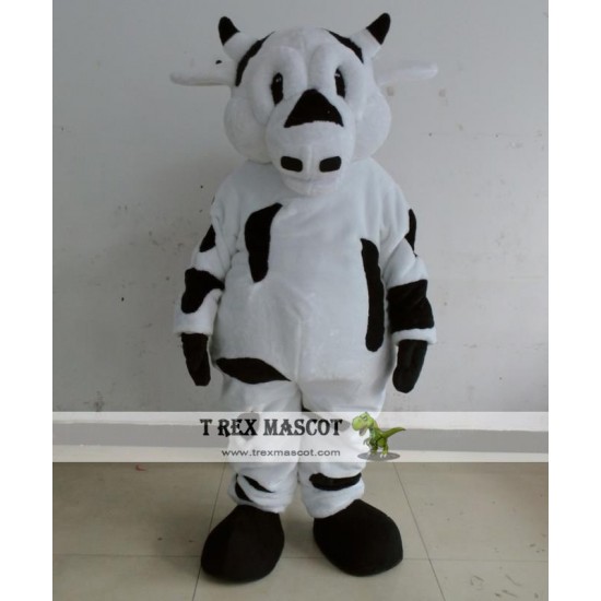 White And Black Cow Mascot Costume Adult Cow Costume