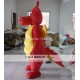 Adult Red Dragon Mascot Costume