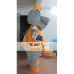 Grey Bull Mascot Costume Adult Bull Costume