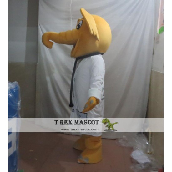 Doctor Elephant Mascot Costume For Adult