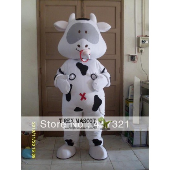 Adult Cow Mascot Costume Cattle Cow Costume