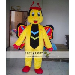 Butterfly Mascot Costume Adult Yellow Butterfly Costume