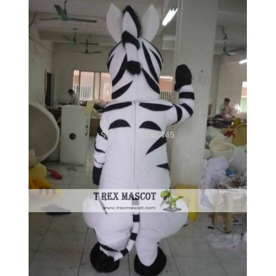 Adult Zebra Mascot Costume