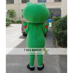 Big Eye Animal Mascot Costume Adult Green Frog Costume