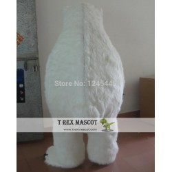 Big Furry Polar Bear Adult Mascot Costume