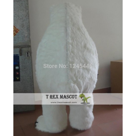 Big Furry Polar Bear Adult Mascot Costume