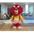 Red Long Hair Lion Mascot Costume For Adult