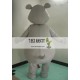 Big Fat Grey Hippo Mascot Costume For Adults