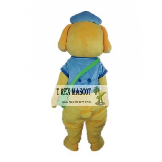 Yellow Dog Mascot Dog Mascot Costume For Adult