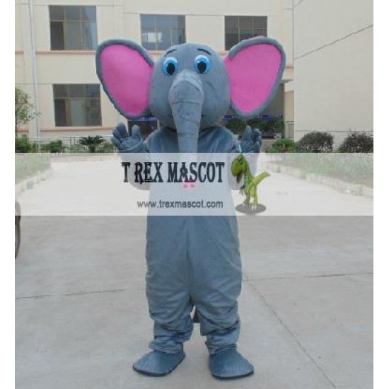 Grey Elephant Mascot Costume Adult Elephant Costume