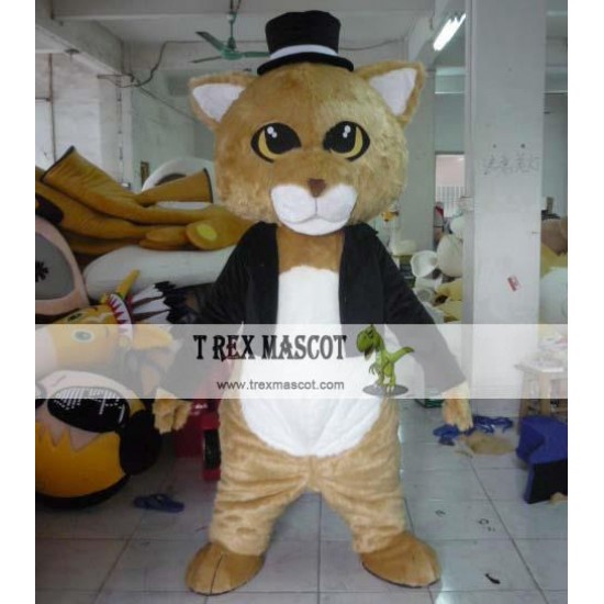 Gentleman Cat Mascot Costume Adult Cat Costume