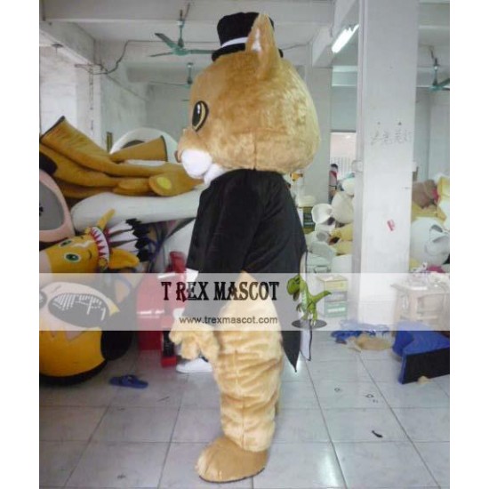 Gentleman Cat Mascot Costume Adult Cat Costume