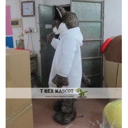 Black Fur Cat Mascot Costume Adult Cat Costume