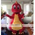 Plush Adult Yellow Dragon Mascot Costume