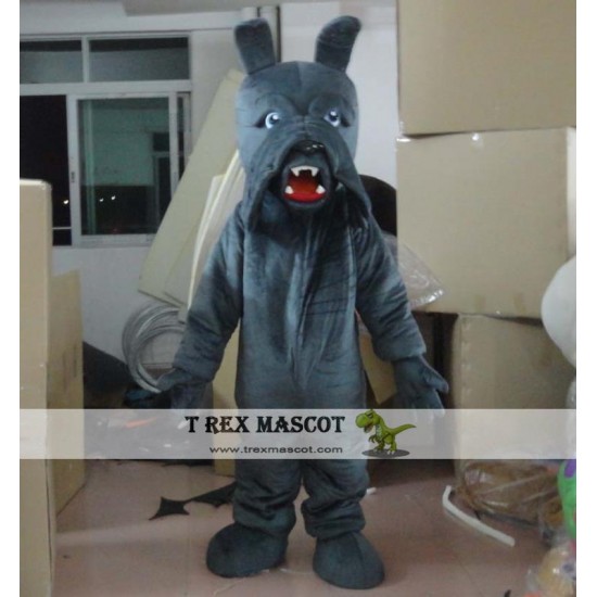 Big Dog Mascot Costume Adult Gray Dog Costume