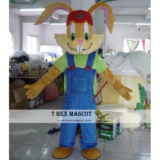 Happy Bunny Mascot Costume For Adult