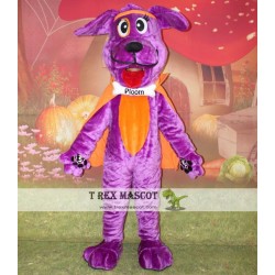 Purple Dog Mascot Costume Adult Dog Costume