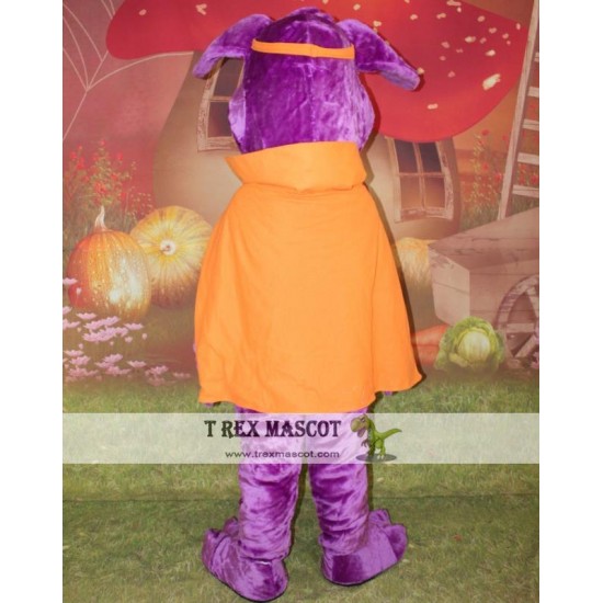 Purple Dog Mascot Costume Adult Dog Costume