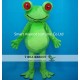 Animal Mascot Costume Green Frog Costume With Red Eyes For Adult